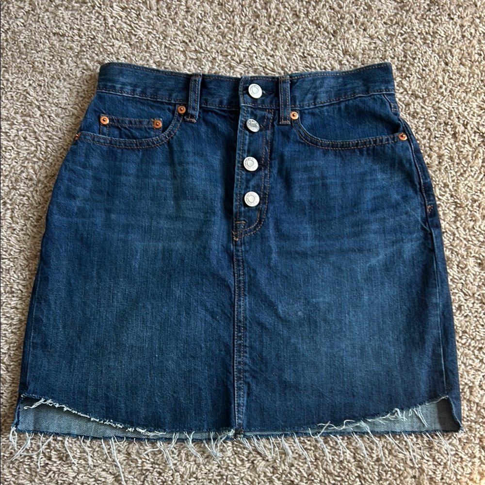 GAP Blue Mini Pencil Skirt for Casual Nights